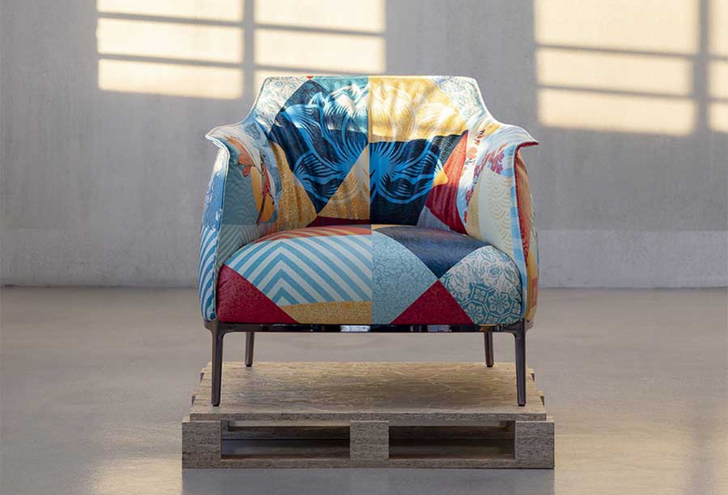 Художник Шепард Фейри переосмыслил кресло Archibald для ​Poltrona Frau