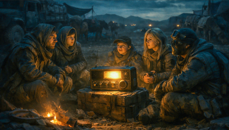 Тревожно. Радиостанция "Судного дня" передала 17 сообщений. Такого ещё не  было